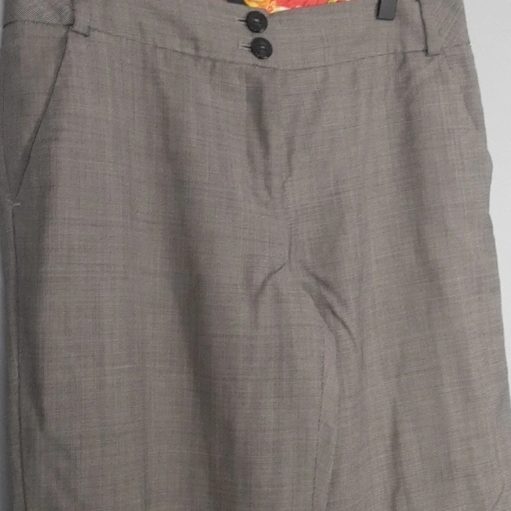 Ted Baker London Y2K Gray Black Straight Leg Trouser Pants